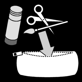 clear handicraft material